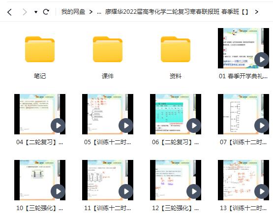 廖耀华2022届高考化学二轮复习寒