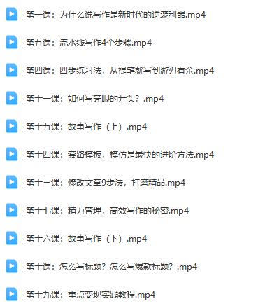 将星如云的新媒体写作视频教学课