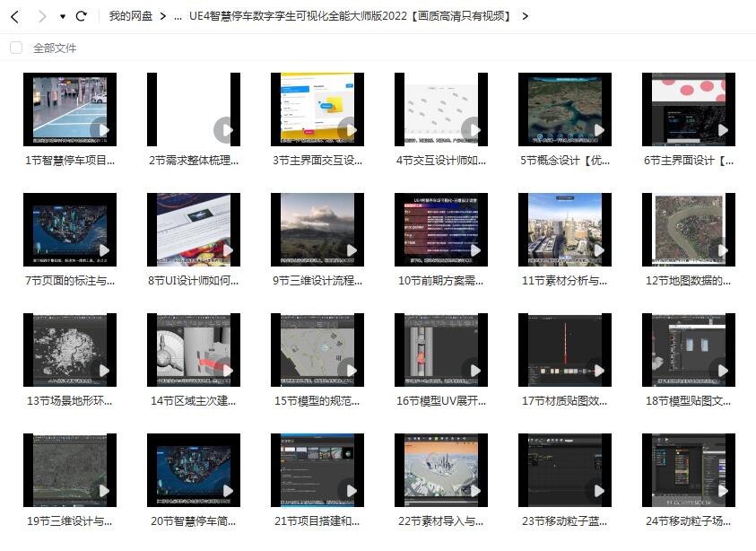 UE4智慧停车数字孪生可视化全能