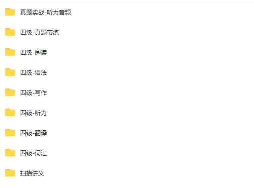 大学英语四级CET4特训班视频资料【2022年6月】