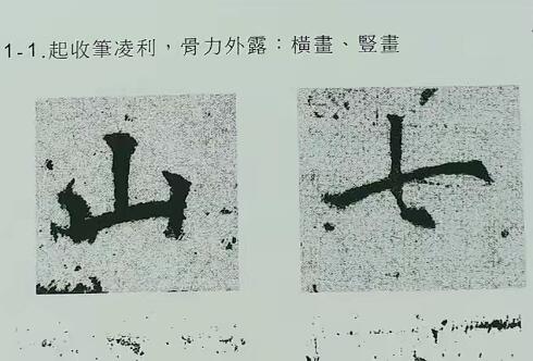 陈忠建和欧阳询九成宫笔划、结构