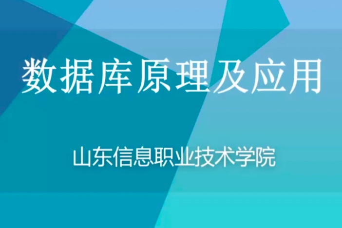 数据库原理及应用
