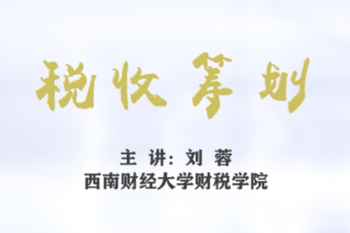 税收筹划