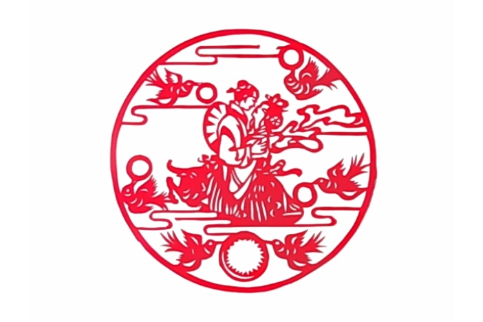 中国民间神话人物刻纸