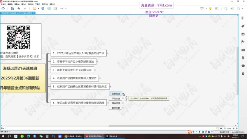 白凤电商21天淘系运营速成班：2025